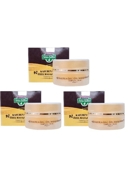 3 Adet Kafurun Özlü Özel Masaj Kremi 100 ml