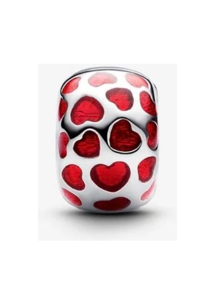Kalpler Yuvarlak Klips Charm
