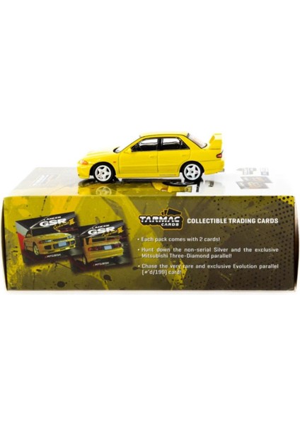 1/64 Mitsubishi Lancer Gsr Evolution Iıı Yellow With Tarmac Cards