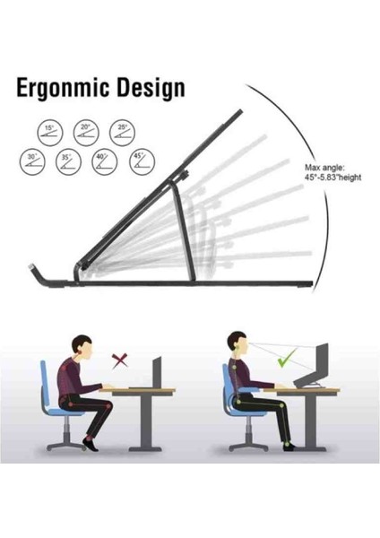 Laptop Standı Ayarlanabilir 7 Kademe modelleri