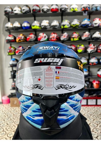 Sw 820 Dakar Fısh Full Face Motosiklet Kaskı fiyatları