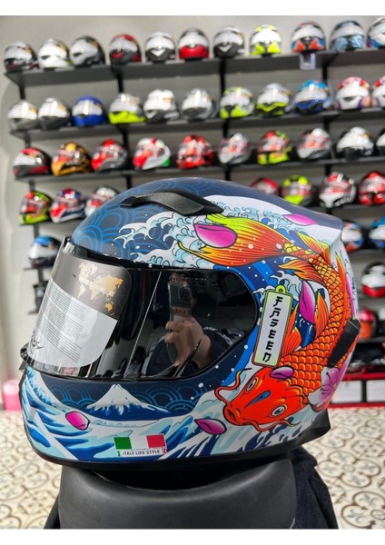 Sw 820 Dakar Fısh Full Face Motosiklet Kaskı modelleri