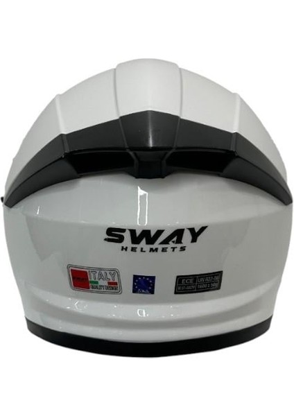 Açık Kask Güneş Vizörlü Sw 655 White