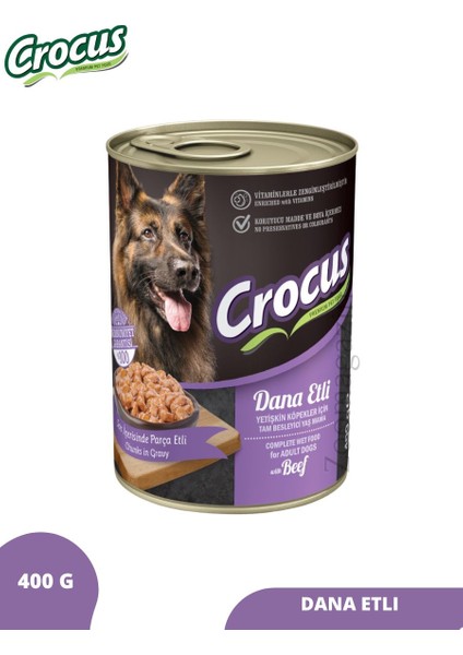 Yetişkin Köpek Dana Etli Yaş Mama 400 gr