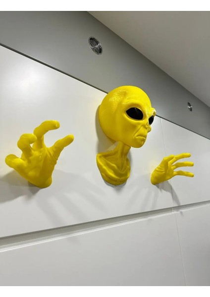 Alien Uzaylı Duvar Dekorasyonu - Kulaklık Tutucu Kulaklık Standı