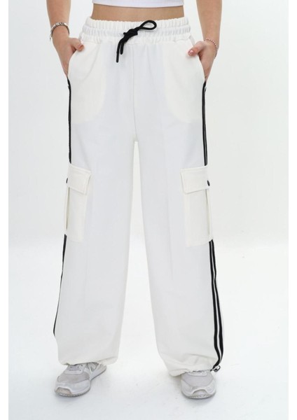 Kız Çocuk %100 Pamuk Kargo Cepli 2 Iplik Stoperli Eşofman Altı – Ayarlanabilir Beliyle Rahat TASARIM-EŞA-001 fırsatları