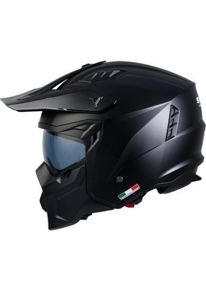 Çene Açılır Kask Sw X1-X Seul Mat Siyah