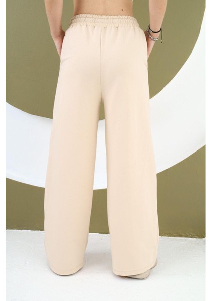 Kız Çocuk Oversize Pamuk Bel Lastikli Geniş Paça Eşofman ALTI-EŞF-0004 modelleri