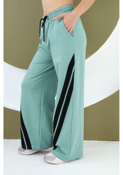 Kız Çocuk Oversize Pamuk Bel Lastikli Geniş Paça Eşofman ALTI-EŞF-0004