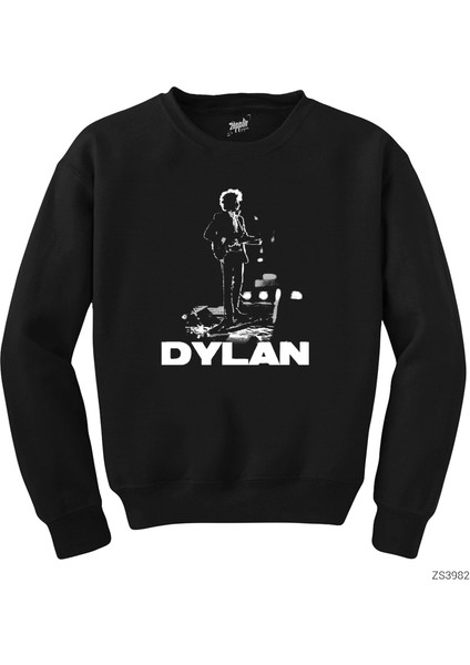 Bob Dylan Concert Siyah Sweatshirt