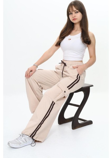 Kız Çocuk %100 Pamuk Kargo Cepli 2 Iplik Stoperli Eşofman Altı – Ayarlanabilir Beliyle Rahat TASARIM-EŞA-001 fırsatları