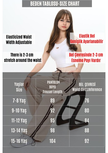 Çocuk Kargo Cepli %100 Pamuk Eşofman Altı – Ayarlanabilir Beliyle Rahat TASARIM-EŞA-001