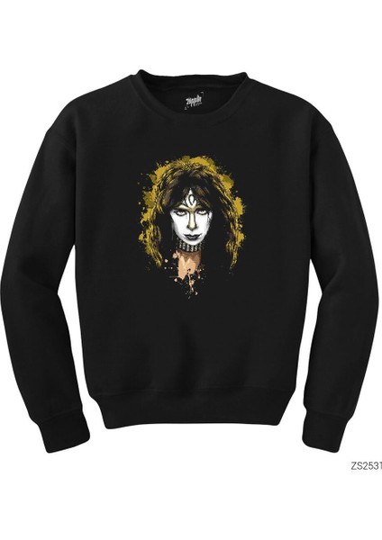 Kiss Vinnie Vincent Siyah Sweatshirt fiyatları