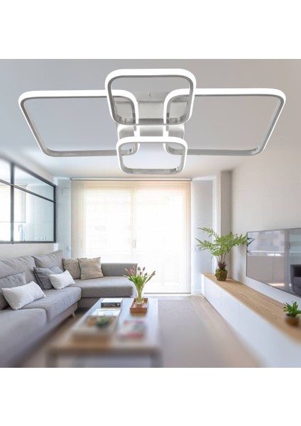 TT500-4-KR Tt Aydınlatma Krom Kaplama Plofonyer 4 Lü LED Avize