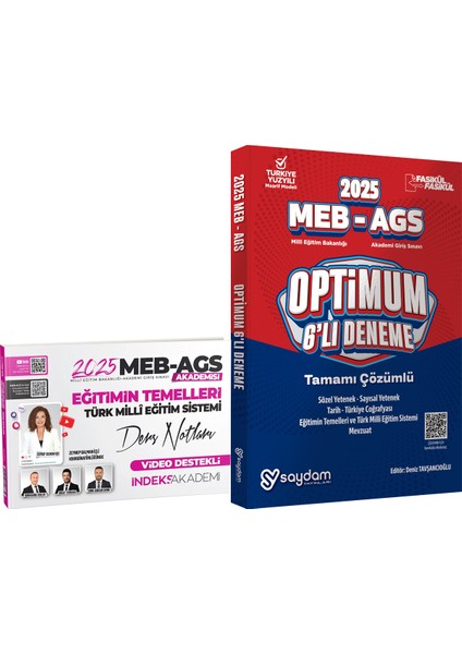 2025 Meb-Ags Akademisi Eğitimin Temelleri ve Türk Milli Eğitim Video / Meb-Ags 6'lı Deneme