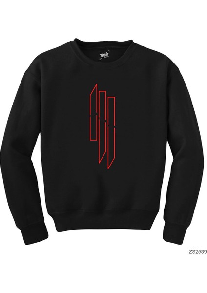 Skrillex Outline Siyah Sweatshirt fiyatları