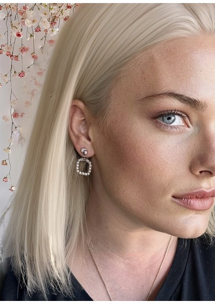 Solène Chic Zirkon Taşlı Altın Kaplama Rose Gold Küpe fırsatları