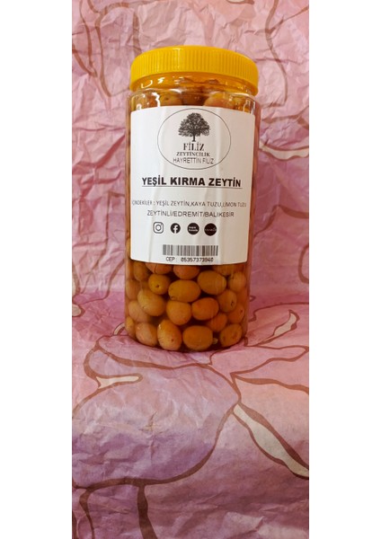 Yeşil Kırma Zeytin 1 kg