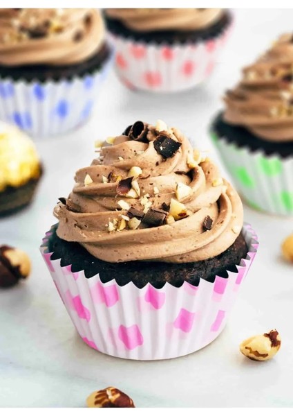 ( 200'LÜ- 2 Paket ) Muffin Kalıbı | Desenli Muffin Kağıdı Cupcake Kağıdı Renkli Desenli Kek Kalıbı fiyatları