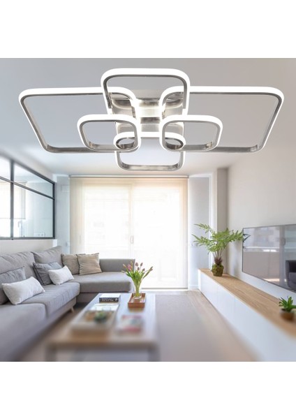 TT500-6-KR Tt Aydınlatma Krom Kaplama Plofonyer 6 Lı LED Avize