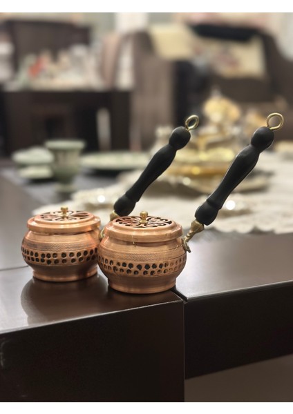 El Işçiliği Bakır Tütsülük ve Buhardanlık – Dekoratif ve Kullanışlı 1 Adet