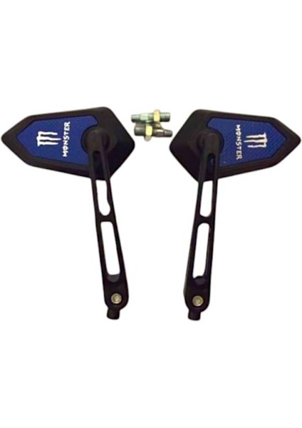 Motosiklet Ayna Universal Mavi Ayarlama Vidalı 8mm 10MM