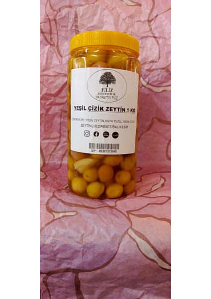 Yeşil Çizik Zeytin 1 kg
