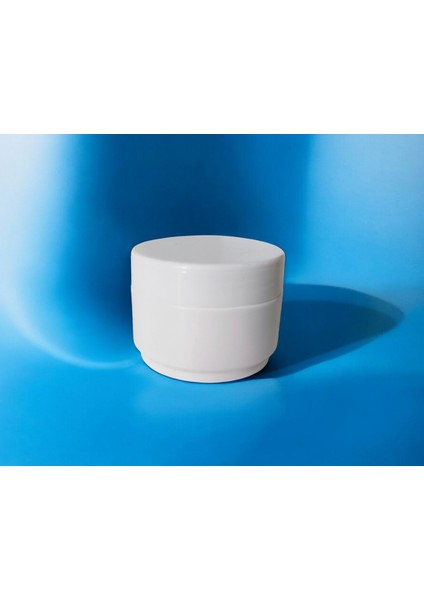 Demethome 1 Adet 10 ml Beyaz-Siyah Mini Boş Pomat-Krem-Kozmetik Kutusu 10 cc Plastik Krem Kavanozu