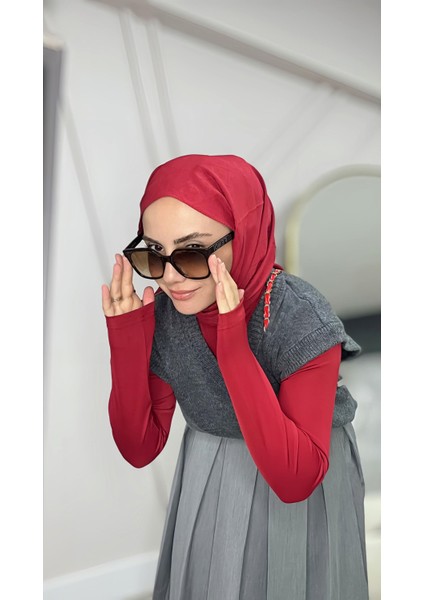 Pamuklu Şal Kırmızı