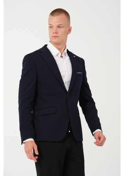 Erkek Slim Fit Blazer Ceket Lacivert modelleri