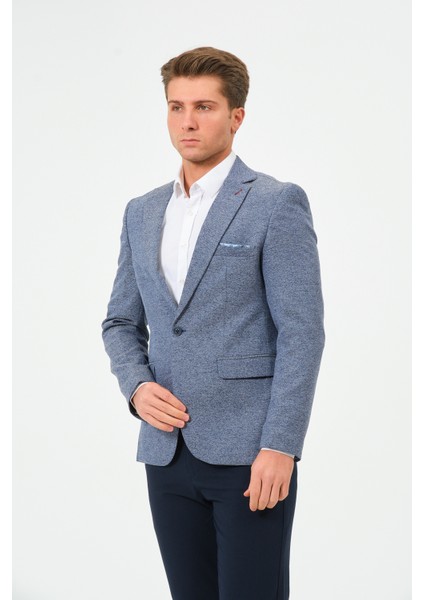 Erkek Slim Fit Blazer Ceket Mavi fiyatları