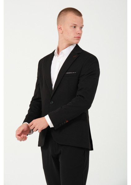 Erkek Slim Fit Blazer Ceket Siyah fiyatları