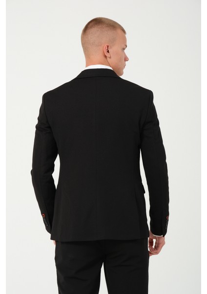 Erkek Slim Fit Blazer Ceket Siyah indirimleri