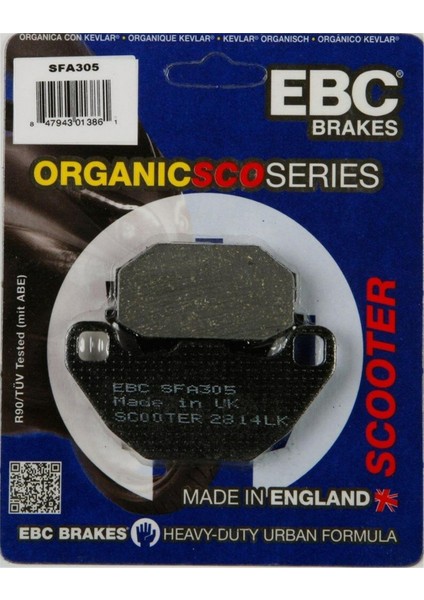 Fren Balatası SFA305 2005-2015 Kymco People S 200 Ön