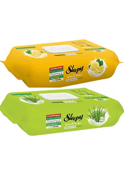 Limonlu ve Aloe Vera Yüzey Temizleme Havlusu 100'lü