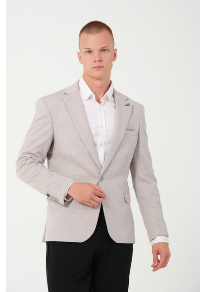 Erkek Slim Fit Blazer Ceket Krem fiyatları