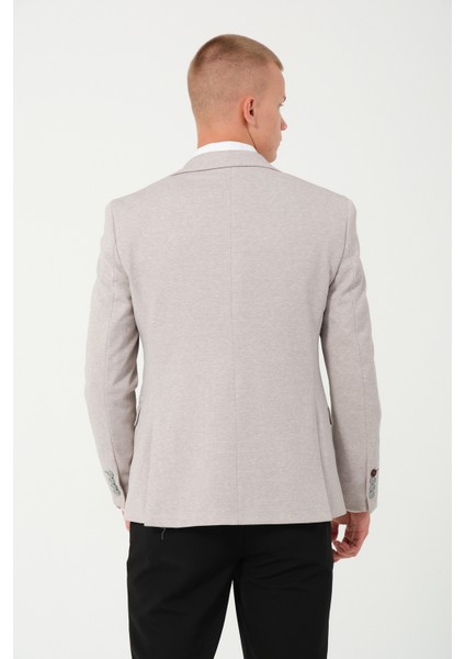 Erkek Slim Fit Blazer Ceket Krem fırsatları