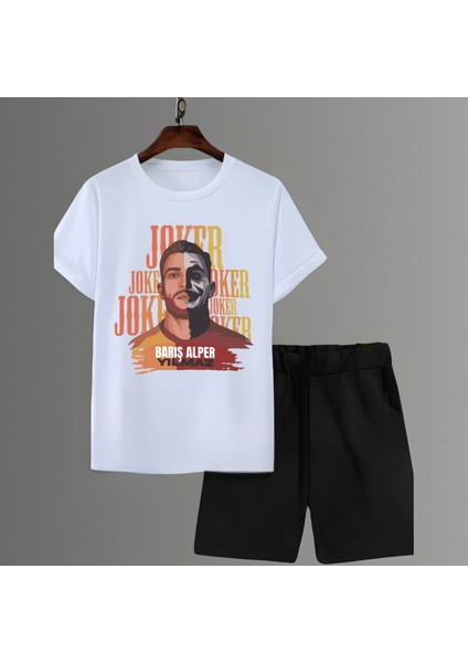 Barış Alper Fotograf Forma Baskılı Unisex Tişört Regular Fit T-Shirt Şort Takımı