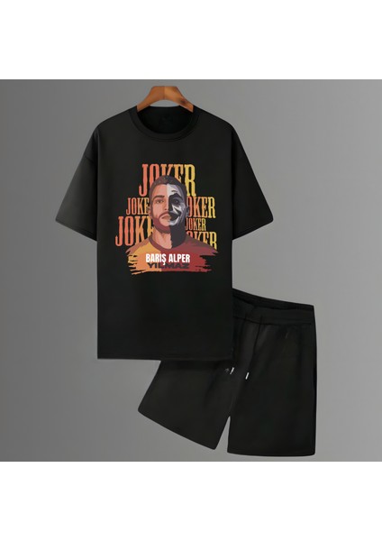 Barış Alper Fotograf Forma Baskılı Unisex Tişört Regular Fit T-Shirt Şort Takımı