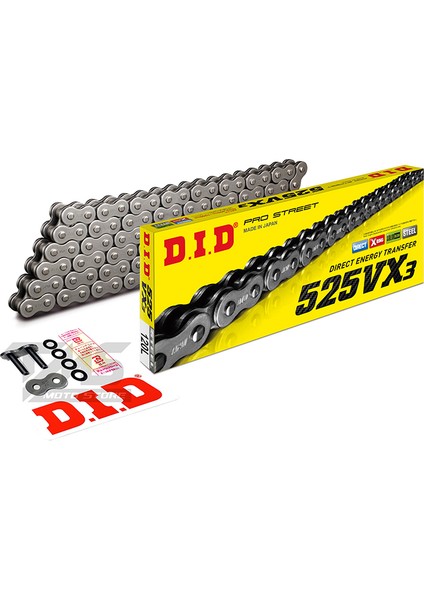 Dıd Çelik Zincir 525-120L Vx3 X-Rıng 2023-2024 Suzuki Gsx 8s