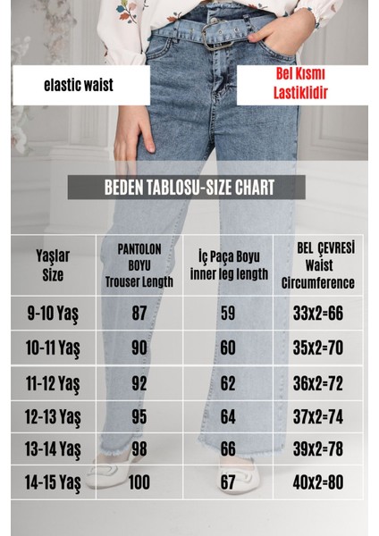 Kız Çocuk Pamuk Gabardin Geniş Paça Kargo Cepli Pantolon - Rahat ve ŞIK-PNT-0047 modelleri