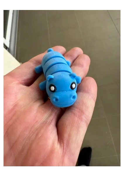 2'li Sevimli Hareketli Eklemli Su Aygırı Magnet