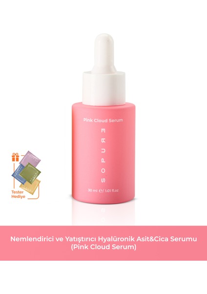Pink Cloud Serum-Hyalüronik Asit&Cica Serum