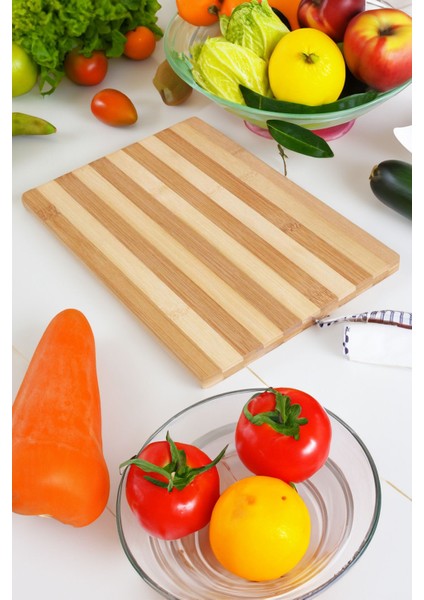 Yıkanabilir Et Meyve Sebze Ekmek Kesme Tahtası 22X32CM Bambu Kesme Tahtası Antibakteriyel Özellikli