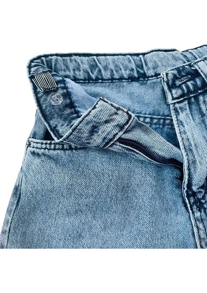 Kız Çocuk %100 Pamuk Baggy Fit Geniş Paça Kot PANTOLON-PNT-0046 fırsatları