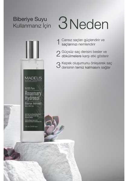 Keratin Içerikli %100 Saf Biberiye Suyu Hızlı Saç Uzama Etkili Saç Toniği 100 ml fırsatları