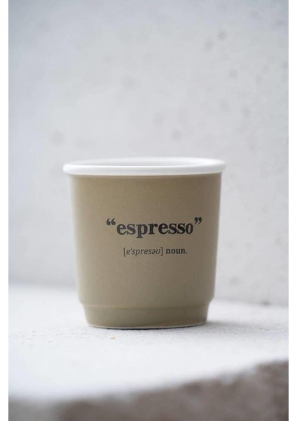 Blush Bej Tekli Espresso/kahve Fincanı 90ML
