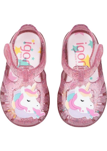 s10341-387 tobby unicornio kız çocuk sandalet