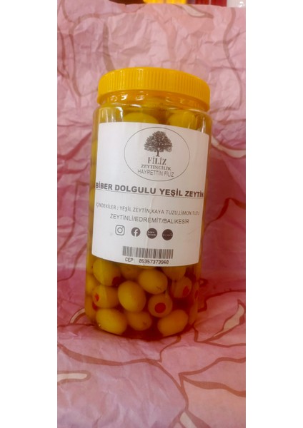 Yeşil Biberli Zeytin