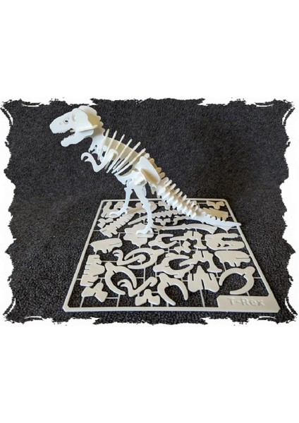 3D Dinazor Plastik Puzzle Yapboz Montessori